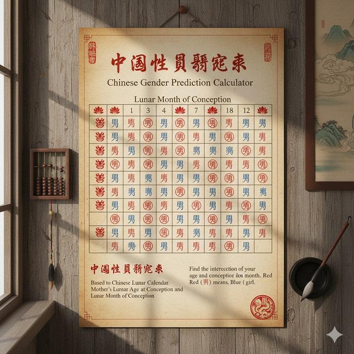 Chinese Gender Prediction Calendar