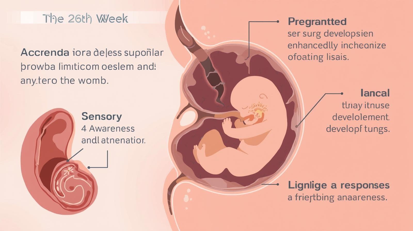 Pregnancy Week 26: Accelerated Lung Development and Enhanced Sensory Responses