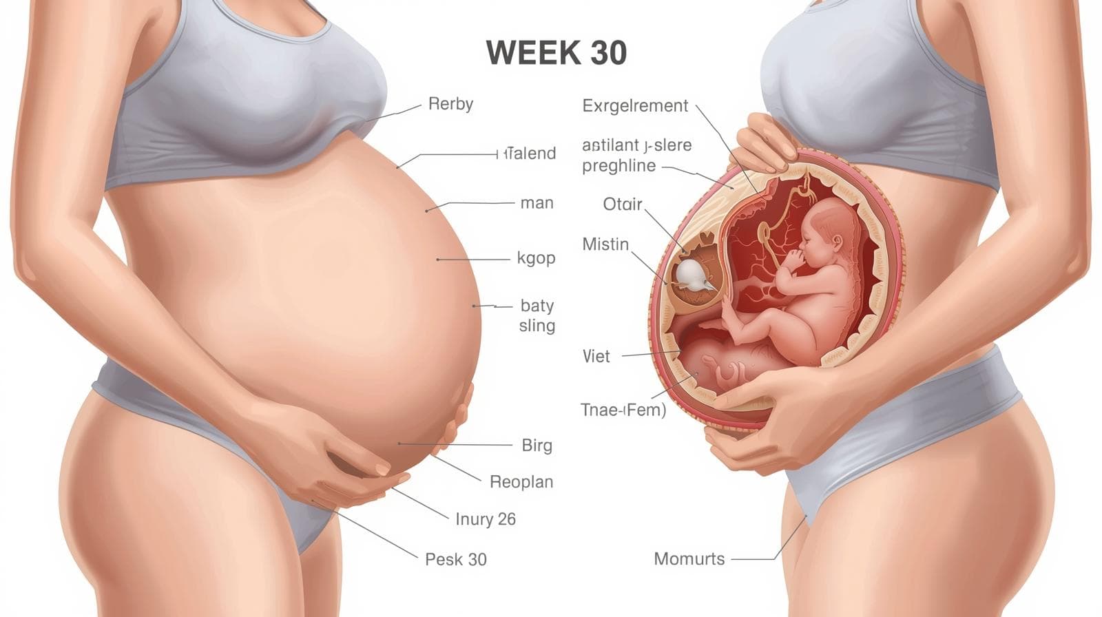 Pregnancy Week 30: Accelerated Fetal Growth and Third Trimester Developments
