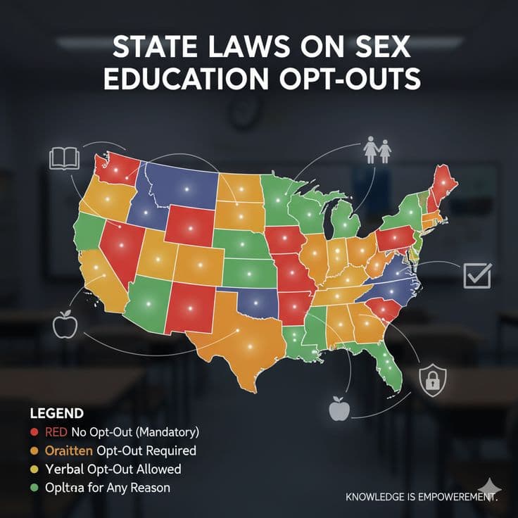 Visual Inspiration: State Laws on Sex Education Opt-Outs